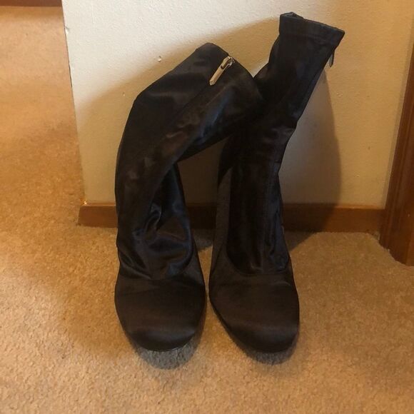 SAM Edelman Satin Boots - Picture 1 of 7